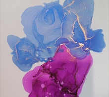 Создание картины Алкогольными чернилами Фото 0