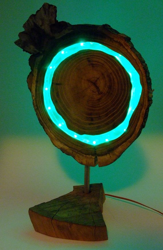 Пример светильника из эпоксидной смолы