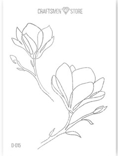 naklejka seriya Line Art D-015, serebro Фото 