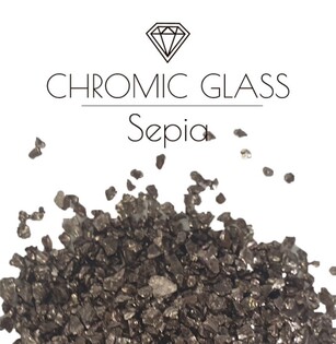 steklyannaya kroshka Chromic Glass, Sepia Фото 